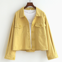 Early spring sweater coat female in spring and autumn 2020 Han edition loose shirt short clothes