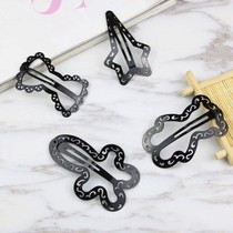 4-10 side clip banghai clip Korean version of bbclip simple hair card headgear black metal large clip