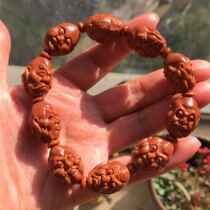 Vin Play Bracelet Male Olive Nuclear Sculptor String Bifacial 8 Rohan Hand Strings Olive Core Bifacial Engraving Rohand Bracelet