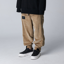 The Dirty Collection 20SS loose two-color versatile corduroy quad buckle casual trousers