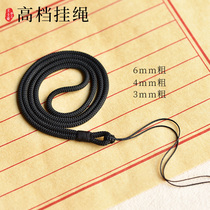 Emerald gold Buddha brand pendant lanyard thickness necklace rope Men and women jade pendant adjustable pullover black pendant