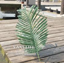 Floor-to-ceiling floral decorations simulation sunflower leaves over glue feel realistic green leaves engineering leaves