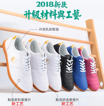 Jin Chi Tai Chi shoes soft cowhide cowhide womens shoes autumn and winter mens breathable leather Tai Chi practice shoes do not smelly feet