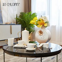 Modern minimalist coffee cup set dining room tea set living room coffee table TV cabinet model room home decorations ornaments