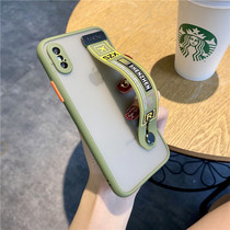 Apple x mobile phone shell tide brand wristband iphonex all-inclusive camera anti-fall Apple xr silicone iphone xs max matte transparent iphonexr net red tide men and women