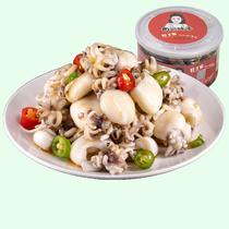 Quji leaf cuttlefish Spicy ready-to-eat spicy cooked food canned small squid Qingdao aquatic seafood specialty