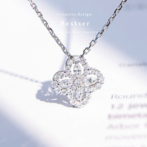 Bi color Bestser group purchase (flower gift) 18k platinum diamond choker women jewelry platinum pendant necklace