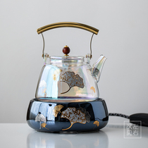 Electric pottery stove household automatic electric tea stove glass brewing teapot black tea Puer tea steamed tea boiler tea stove