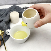 Creative new yellow chicken egg separator Egg white automatic filter baking tool Egg white egg yolk separator