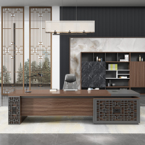Office desk and chair combination boss desk director president chairman large table new Chinese style simple modern office furniture