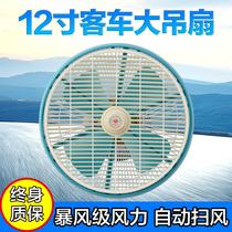 Car-in-car electric fan 24v Refrigeration large truck Forklift Truck Interior Suction Ceiling Ceiling Fan Electric Fan Heat Dissipation Fan