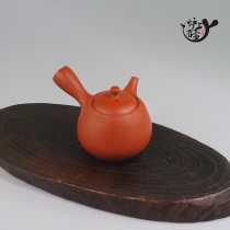 Imported from Japan the first generation of Xuetang disciple Maekawa three works Zhu mud pot side of the emergency Japanese bubble teapot