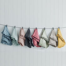 Pure colour full cotton washed cotton pillowcase single pleated side vegan color 48 * 74cm adult pillowcase one pair shot 2