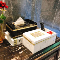 Simple and stylish multi-function tissue box Living room household paper box Desktop remote control storage box Restaurant paper box