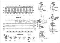 Construction of brick-concrete structure of a factory area five-story complex building cad drawing building structure cad drawing dwg drawing