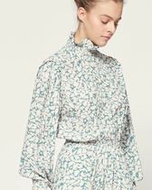 Brand Discount-IS high-end blue floral front short back long dress