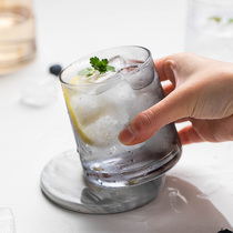 Creative Japanese-style high-value whisky glass household Nordic ins style glass personality net red simple water cup