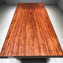 Size:177*80*6 Grimace Bahua big board solid wood log mahogany tea table Tea table boss office conference table