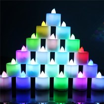 LED Christmas colorful candle night light Proposal Wedding Romantic Birthday Holiday Electronic props Christmas gifts