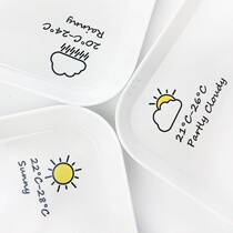  Meals at the dinner table Litter Peel Dish Waste Dinner Plate Spit Bone Dish Home Small Saucer Snack Plate Tabletop Litter