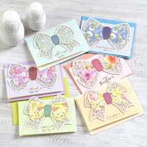 Euno bow three-dimensional handmade applique Teachers Day greeting card gift teacher card 1905