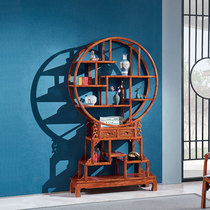 Red Wood Furniture Flowers Pear Wood Tingle Hedgehog Purple Sandalwood Small Sun Bou Shelf Solid Wood Disposal Chinese Partition Antique Multitreasure Cabinet