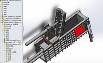 Horizontal baler 3D modeling drawing Solidworks design
