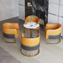 Nordic light luxury guest sofa coffee table sales office negotiation table and chair combination Business rest area reception sofa chair