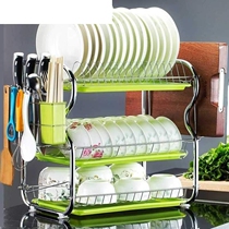 Home Kitchen Stainless Steel Drain Basin Rack Drying Bowls Rack Bowls Dish Dishes Bowls Chopsticks shelve Chopsticks Shelf Home containing suit