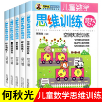 He Qiuguang Childrens thinking training games Kindergarten big class early childhood convergence teaching materials Primary school 21st grade whole brain logic concentration grading educational toy book 3-5-6-7-year-old children practice ladder fun every day