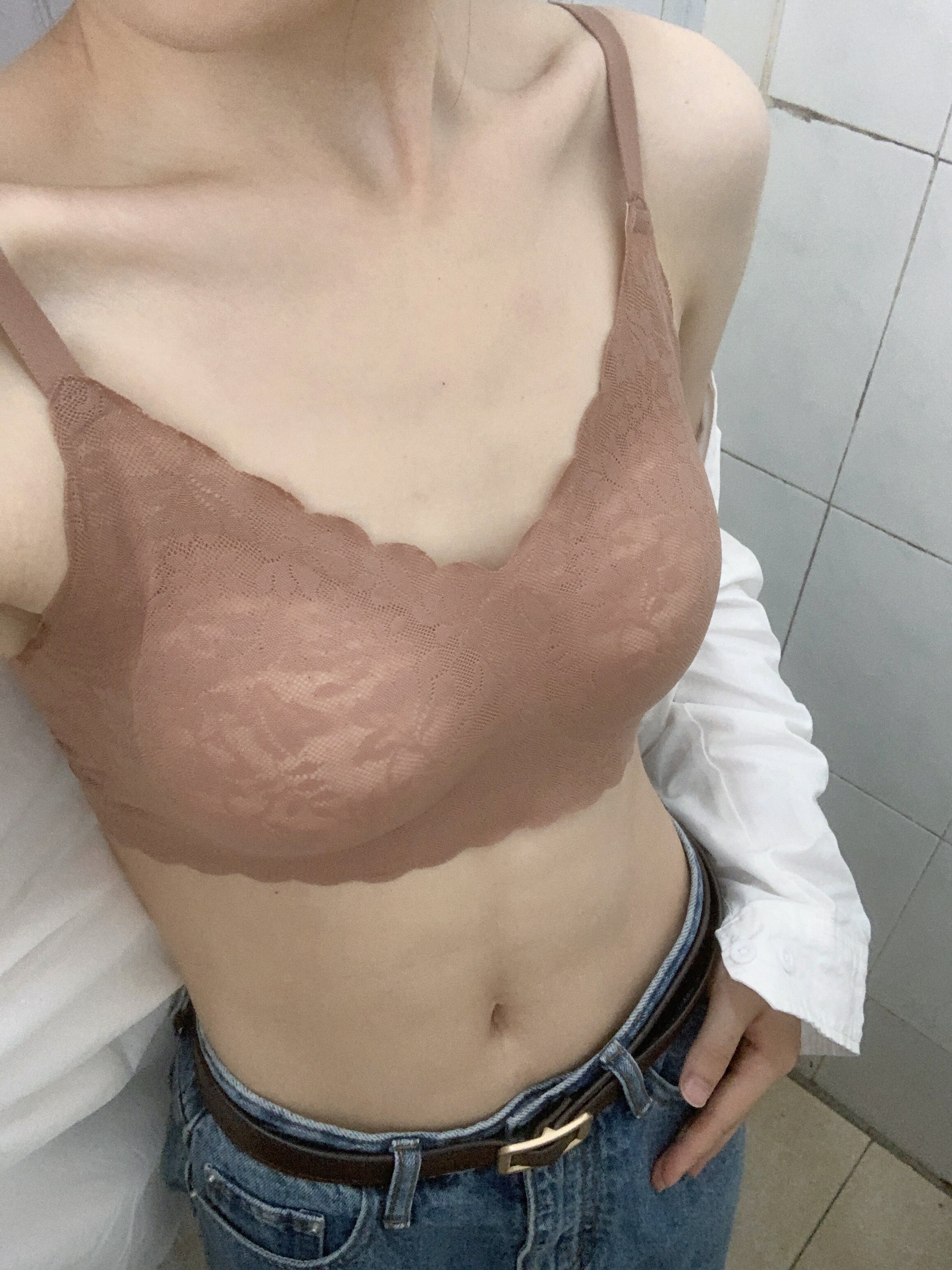 【小海豚内衣】伊维斯小胸显大文胸微聚拢设计自然挺拔蕾丝元素精致浪漫