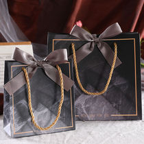 Gift box Gift bag High-grade wind gift bag Christmas Valentines Day gift packaging bag Candy bag Return gift bag set