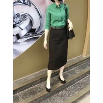 2020 professional small suit overwear slim long sleeve autumn solid color temperament shirt womens shirt black skirt