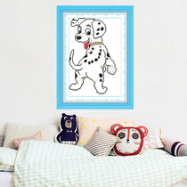 Cross stitch 2022 New thread embroidery animal dog cute students hand-embroidered simple small figure bedroom beginner