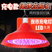 Power failure artifact emergency light LED rechargeable bulb super bright pork fruit night market stall lighting red light