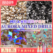 Nail diamond Alien Flat Diamond Diamond Mixed New Net Red Ultra Flash Luxury Nail Decoration