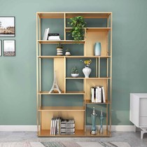 Nordic creative Shelf shelf iron bookshelf floor rack simple modern living room office decoration shelf