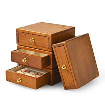 Multi-treasures HIGH-END CREATIVE DRAWER SOLID WOOD FIRST ACCESSORIES BOX SMALL NUMBER RING EAR NAIL NECKLACE JEWELRY ORNAMENT CONTAINING BOX
