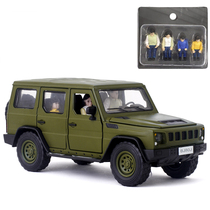 1:32 metal simulation Jeep BJ80 warrior five-open door off-road vehicle alloy Model sound and light return model