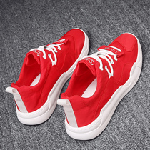 Hong Kong Tide Card 2022 New Red Ice Silk Sails Cloth Shoes Mens Breathable Small Red Tides Shoes Han Edition 100 Hitch Casual Board Shoes