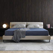  Fashion Nordic double bedroom bed postmodern simple 1 5 meters 1 8 meters light luxury fashion German designer bed