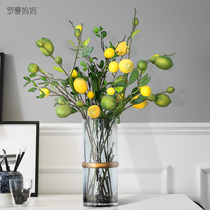 Roman Mama Emulated Branches Emulated Lemon Fruits Fake Flowers Living-room Indoor Table Flower Arrangement Decoration Pendulum