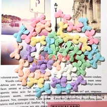 (Xixi grocery Store)Macaron color bow resin accessories DIY cream EPOXY phone case material