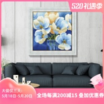 KS cross embroidered with embroidered living room 2020 new plant flower triptych minimalist modern restaurant dance