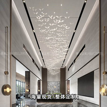 Art Glass Seagull Hanging Decoration Sales department Office Creative Air Hanging Decoration Hotel Mall Lobby Smallpox Ceiling Decoration