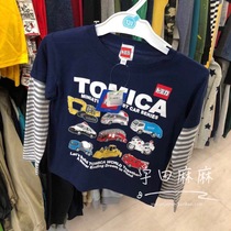 Spot Japan Native West Pine House TOMICA New Trunk Train Long Sleeve Cotton Spring Autumn Boy Sweatshirt T-shirt