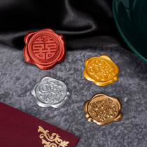 Wedding invitation Cambodia Back Gum Relief Round Wax Mark Envelope Closure Greeting Card Fire Lacquer Seal Sticker Seal Sticker wax sticker