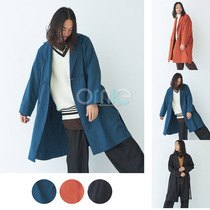 High-end brand glossy smooth elegant TR with belt loose long double-breasted Chester windbreaker