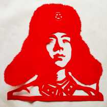 Lei Feng cut paper window flower student kindergarten simple handmade red new product propaganda poster blackboard newspaper material