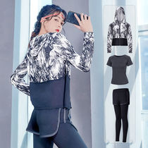 Yoga suit womens sportswear fast clothes students running clothes summer sports fitness clothes gym clothes Net Red